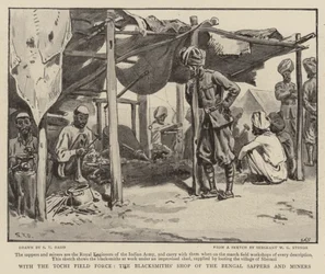 Z Siłami Polowymi Tochi, sklepem kowali bengalskich saperów i górników